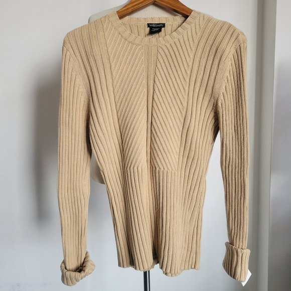 Willi Smith Sweaters - LAST CALL - (NEW) Willi Smith Ribbed Knit Sweater – Size Large